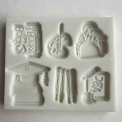 SCHOOL THEMED SILICONE MOLD