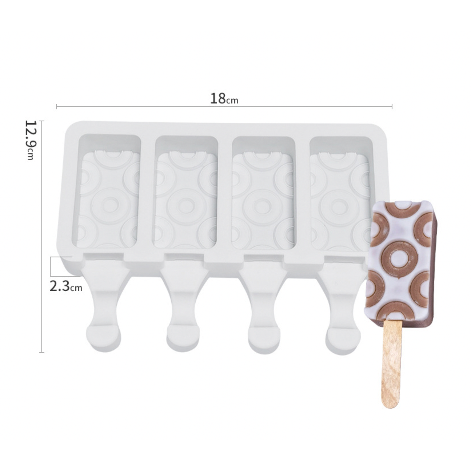 Silicone Cakesicle Mould 4 Slots #1164 – The Kek Shop